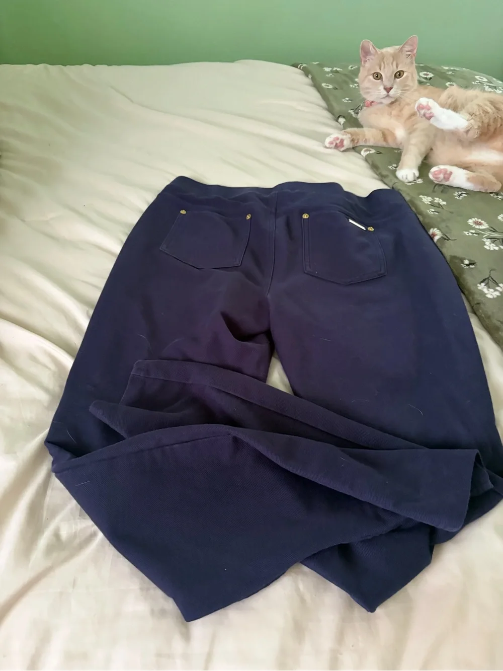 Stylish Women's Navy Blue Ponte Leggings